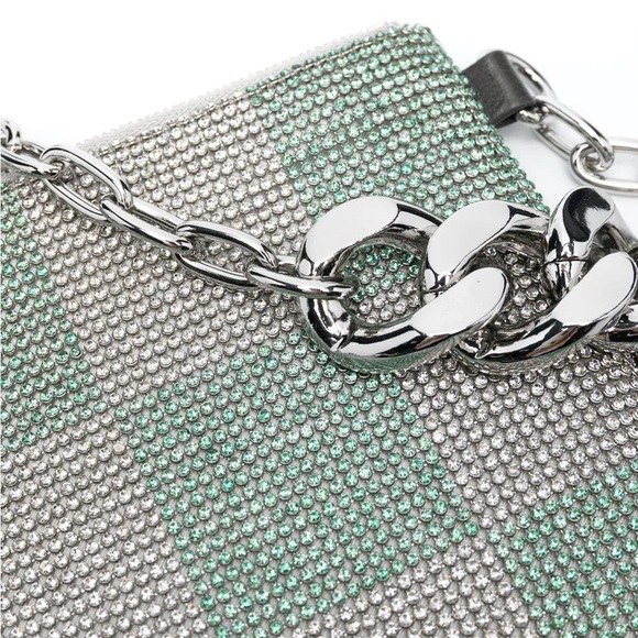 KARA NYC Eritnite Check Crystal Cross-body Bag NWT - Picture 5 of 6